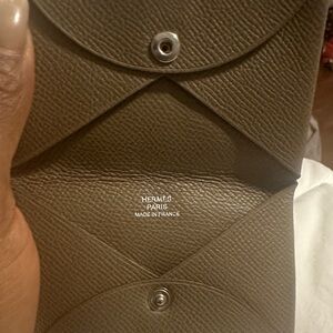 Hermes used calvi card case |Women's Card Case